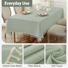 Laolitou Rustic Tablecloth Cotton Linen Waterproof Tablecloths Burlap Table Cloths