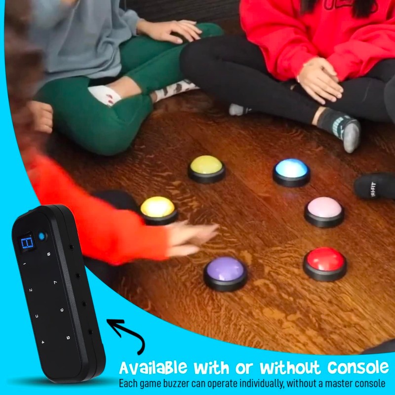 Teacher's Choice Light Up Game Buzzer System, Displays The Winning