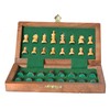 Ajuny Wooden Magnetic Chess Set With Chess Pieces Folding Game