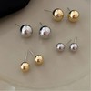 Krstudent 5 Pairs Titanium Earrings Studs, Hypoallergenic Stud Earrings for