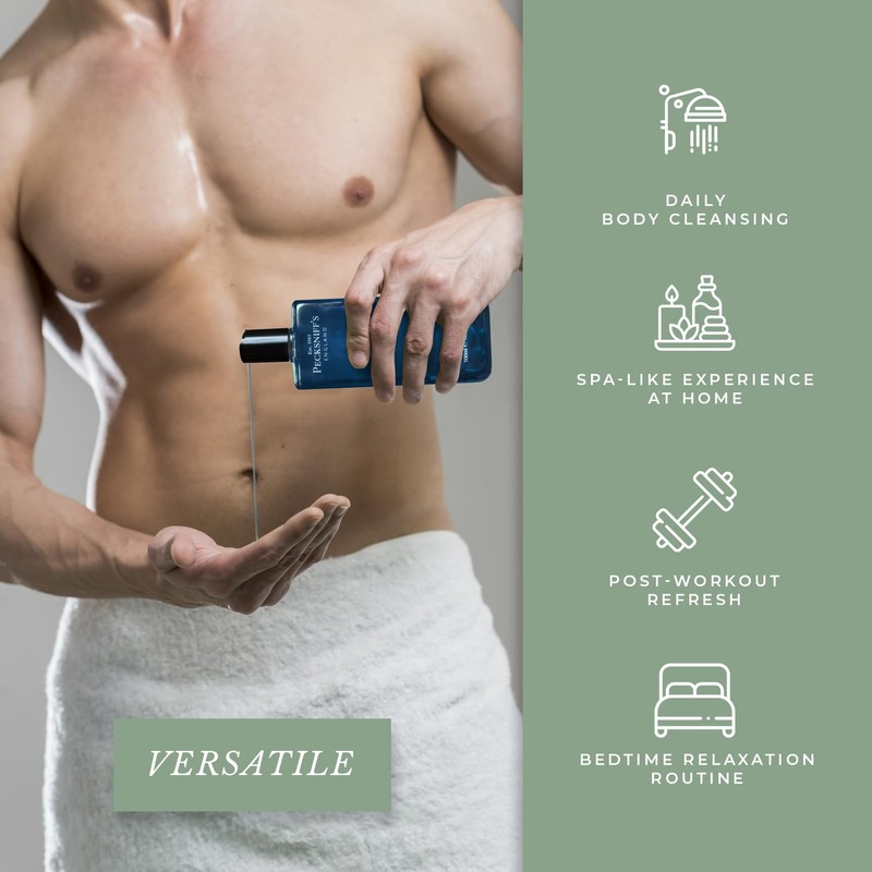 Pecksniff's Men's Luxurious Moisturizing Bath & Shower Gel (Stylish)