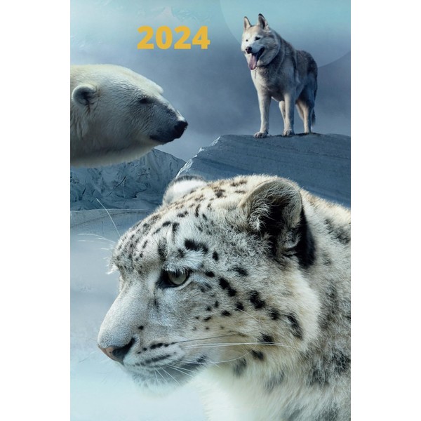 2024: Weekly & Monthly Planner Organizer Diary with Goal Setting