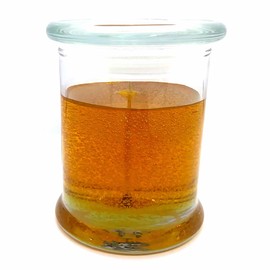 EGYPTIAN MUSK Scented Mineral Oil Based Up to 120 Hour 8 Oz Deco Jar Burns Clean And Even By The Gel Candle Company