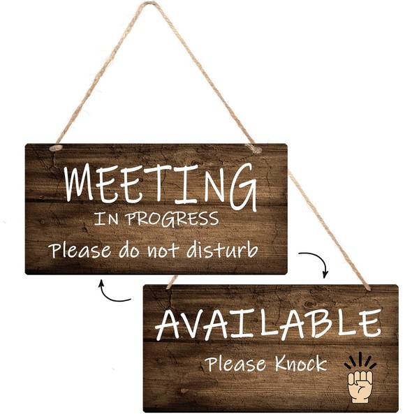 WSNIHO in a Meeting Sign for office Door, Welcome Please
