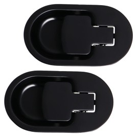 Relax Armchair and Sofa Lever, Solid Aluminium Metal Handle Black without Poweka Cable (2 Pieces)