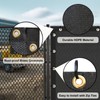 UPGRADE Privacy Screen Fence Customized 6x22 FT Black Outdoor HDPE