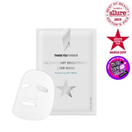 Thank You Farmer 1 Saccharomy Brightening Star Mask and a set of 5 Thank You Farmer Sachets / 사카로미 브라이트닝 스타 마스크 1개 땡큐파머 사셰 5종 증정