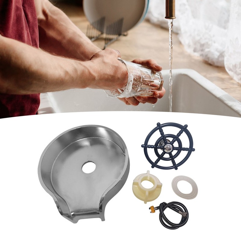 High Pressure Cup Washers Stainless Steel Automatic Sink Cup Rinser