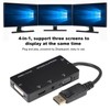 4‑in‑1 Adapter Cable Displayport to HDMI/VGA/DVI/Audio Converter Multifunction