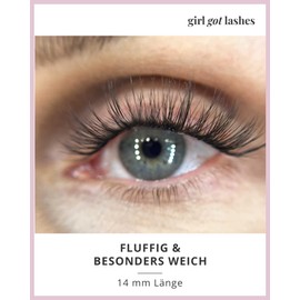 GirlGotLashes Mini Box Flutter Fling, Home Eyelash Extensions, 1 Pair of Eyelashes, Fake Lashes with 5–7 Days Hold, Vegan, Handmade