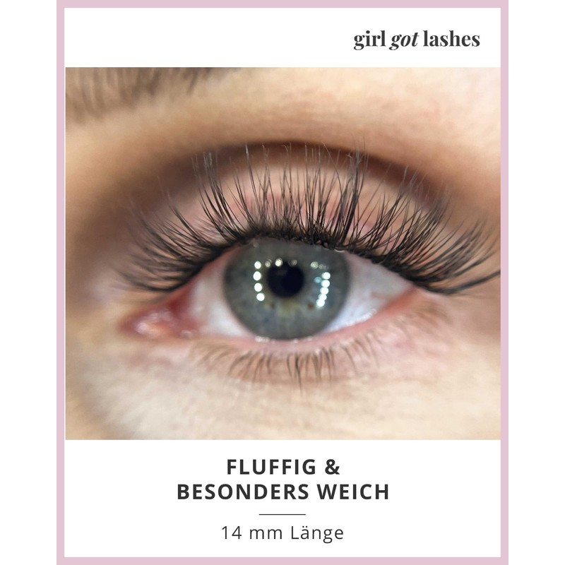 GirlGotLashes Mini Box Flutter Fling, Home Eyelash Extensions, 1 Pair of