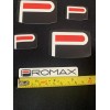 PROMAX BMX Logo Vinyl Decal Sticker Black/Red/Whit