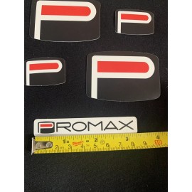 PROMAX  BMX Logo Vinyl Decal Sticker Black/Red/Whit