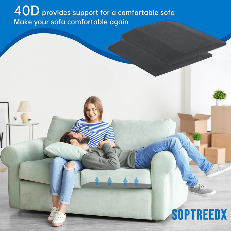 soptreedx Sofa Cushion Support for Sagging Couch – Trapezoid 40D