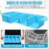 SlowTon Bandejas de Silicona para Congelador Hielo y Sopa, 2/4
