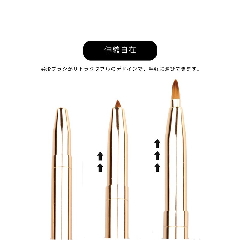 ukiss Lip Brush Portable Makeup Brush, Concealer Brush, Easy to