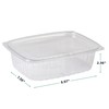 ECO PRODUCTS Compostable 48oz Clear Large Rectangular Deli Containers With
