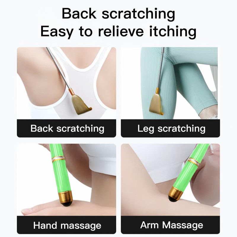 Cubicozy Extendable Back Itching Scratcher Retractable Back Scratcher Telescoping Stainless