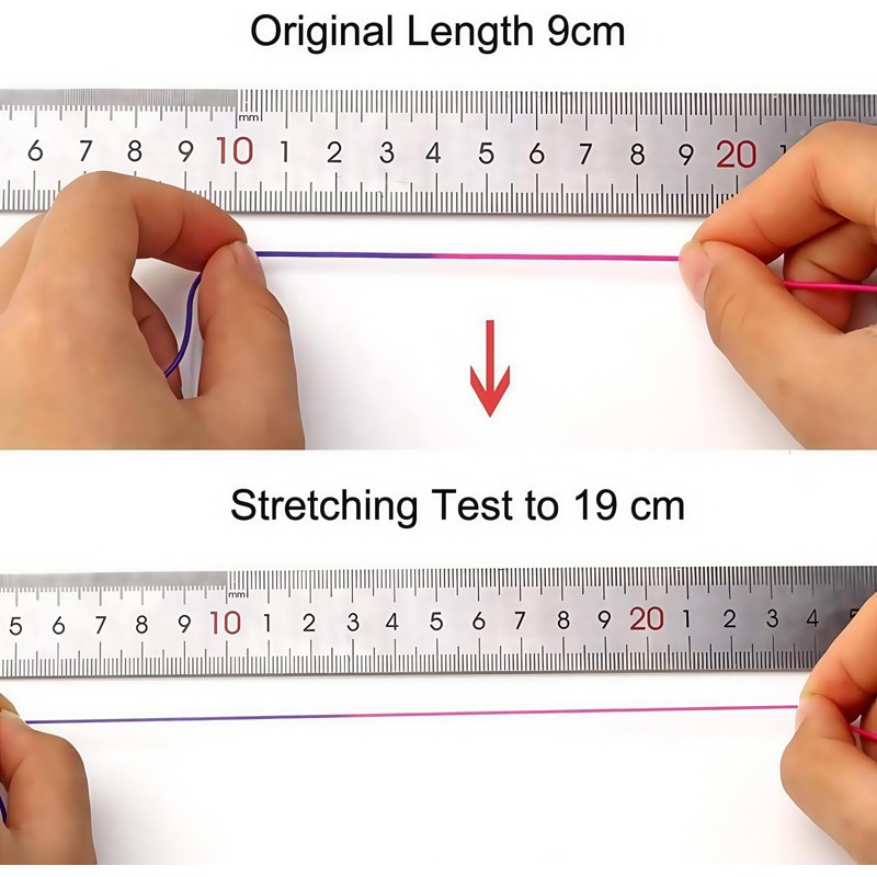 Looconi Rainbow Stretchy String with Organizing Case, 1 mm 28