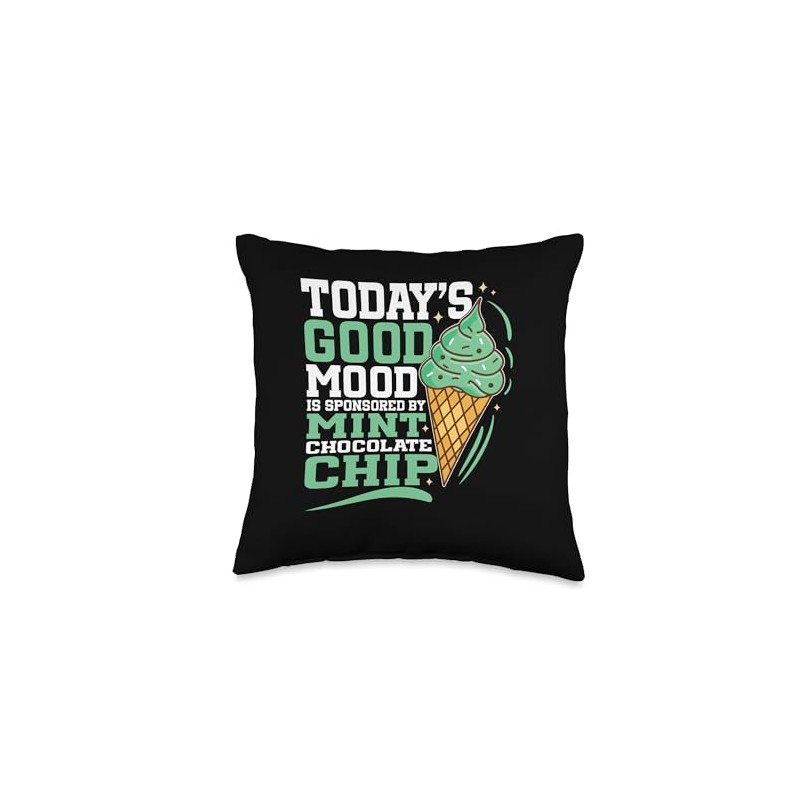 Mint Ice Cream Dessert Lover Italian Mint Chocolate Chip Throw