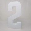 Free Standing - EPS Smooth Foam Numbers for Weddings, Cakes,