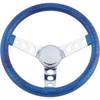 11-1/2 Inch Green Metalflake Style Steering Wheel, 3-1/2 Dish