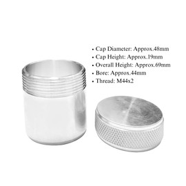 INGCOOLING Fuel Tank Weld on Vented Cap,2Inch Aluminum Tank Bung Weld On Filler Neck and Cap,Alloy Weld On Filler Neck and Fuel Tank Parts Car Refitting Filler Necks (Sliver), ‎ING-A3