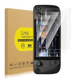 Lokyoo Screen Protector Designed for Steam Deck OLED (3-Pack Tempered Glass), Transparent HD Clear, Anti-Scratch, Bubble Free, Compatible with Steam Deck OLED