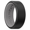 King Will Men's Silicone Rings, 8mm Rubber Wedding Band Comfort