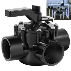 1.5 Inch 3 Way Diverter Valve for Pool or Spa System, 1-1/2 to 2-Inch, Replacement for Jandy 4715 Positive Seal NeverLube Valve
