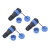3 Pcs SP21 Aviation Connector 2 Pin IP68 Waterproof Rear