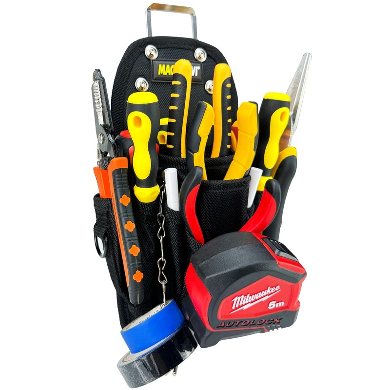 MAGGHEVI Tool Pouch with Belt Clip,Quickly Attach and Release from