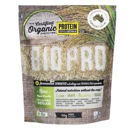Protein Supplies Australia BIO PRO Certified Organic Sprouted Brown Rice Protein 500g