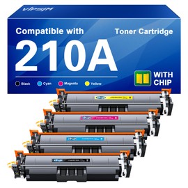 210A 210X Toner Cartridges 4 Pack: 4301fdw Replacement for HP 210A 210X Toner Cartridges Work with HP Color Laser Pro MFP 4301fdw 4201dn 4301fdn 4201dw, 4301 4201 Series Printer Ink, W2100A with CHIP