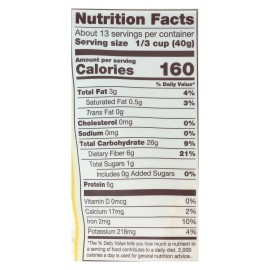 UD_Bob's Red Mill-Organic High Fiber Oat Bran Breakfast Cereal 18 oz Bulk Case of 4 Refined Processed