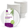 GoBeTree 100 Sugar Cane Paper Bowls 200 ml Disposable Bowls