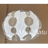 Ikea PEKTOLIT Ceiling Pendant Lamp Shade Decorative, White 18" -