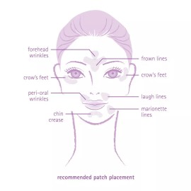 Toute Nuit Arrugas Faciales Aplanamiento Parches - Paquete D