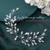 Heread Rhinestones Bride Wedding Hair Vine Silver Crystal Hair Pieces