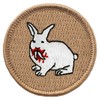PATCHTOWN Killer Rabbit Patrol Patch - 2"" Diameter Round Embroidered