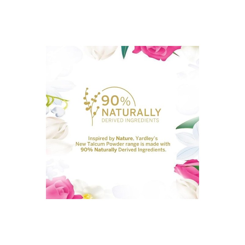 Yardley English Perfumed Talc, Rose