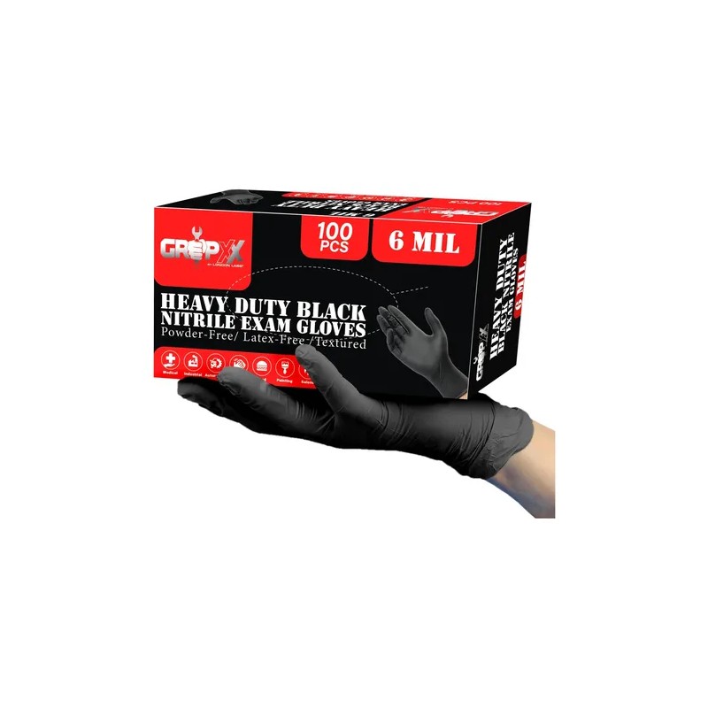 Disposable Nitrile Gloves London Labs Heavy Duty Mil 100