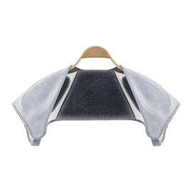 Cuscino riscaldante per collo e spalle, protezione spalla in finta pelliccia, per donna e uomo, scalda collo e spalle, anti-freddo, per donne in gravidanza, dormire casa, ufficio, grigio