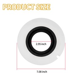 Vkinman Set of 2 385311462 385310677 RV Toilet Bowl Seal Kit Replacement for Dometic Sealand VacuFlush Toilets 110 111 210 510 510H 511