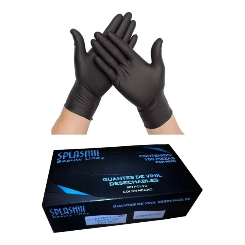 Splash Guantes De Vinil Splash 100 Pz.