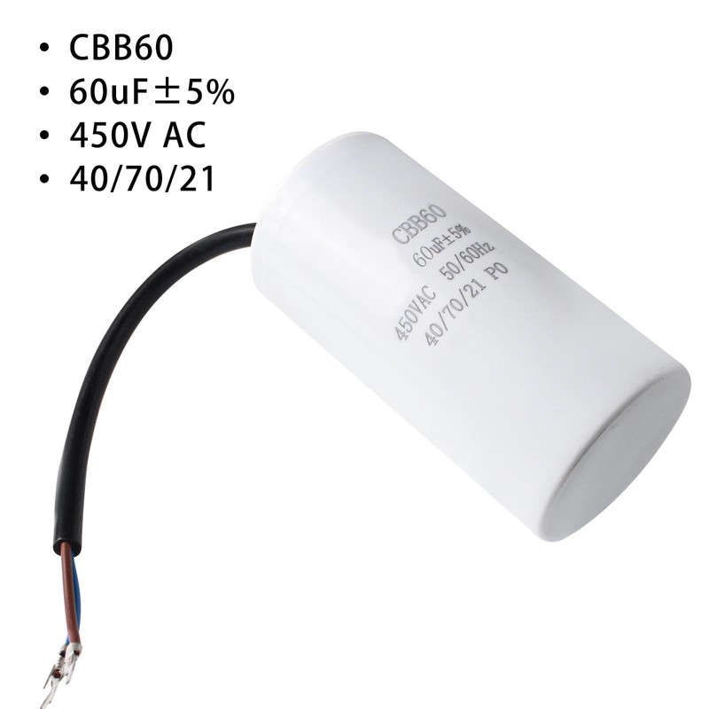 CBB60 60uF uf ± 5% Motor Start Run Capacitor MFD