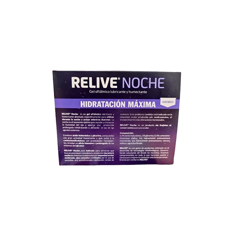 Relive Night Ophthalmic Gel [ Lubricant ] [Moisturizing] [Maximum Hydration]