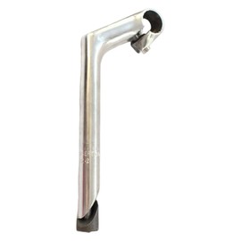 Harilla Handlebar Stem Gooseneck Shape 25.4mm Clamp Handlebar 22 Frame Bicycle Accessories Aluminum Alloy for BMX Bicycles Gas Powered Bicycles Silver