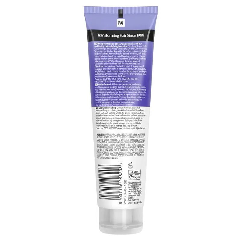 John Frieda Frizz Ease Dream Curls Curl Defining Creme 150mL