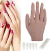 Silicone Nail Training Hand Flexible Joint Nail Art Practice Hand